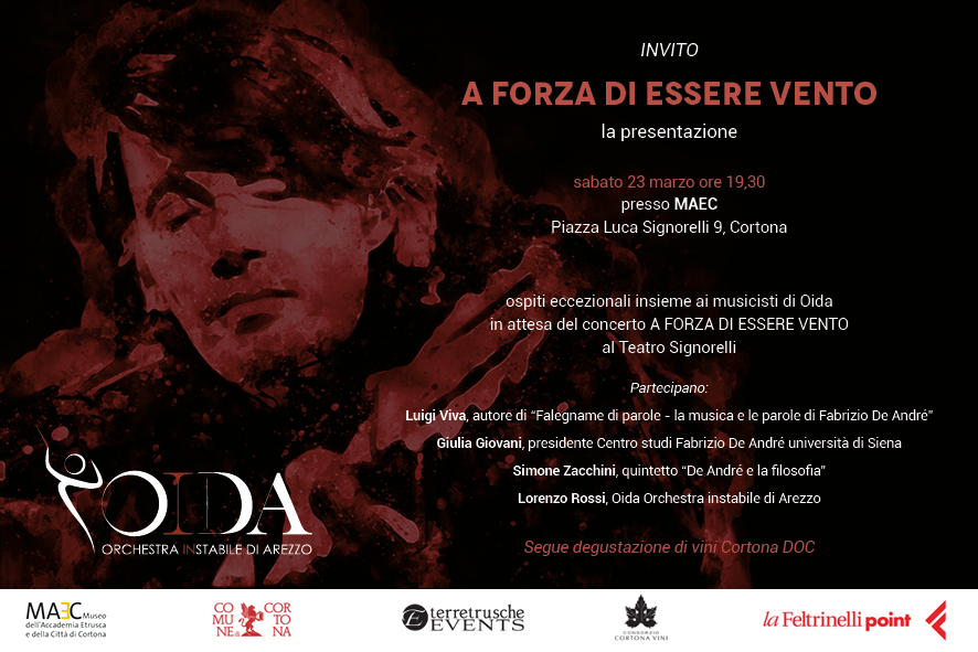 incontro con Dori Ghezzi e Luigi Viviani, biografo di de Andrè