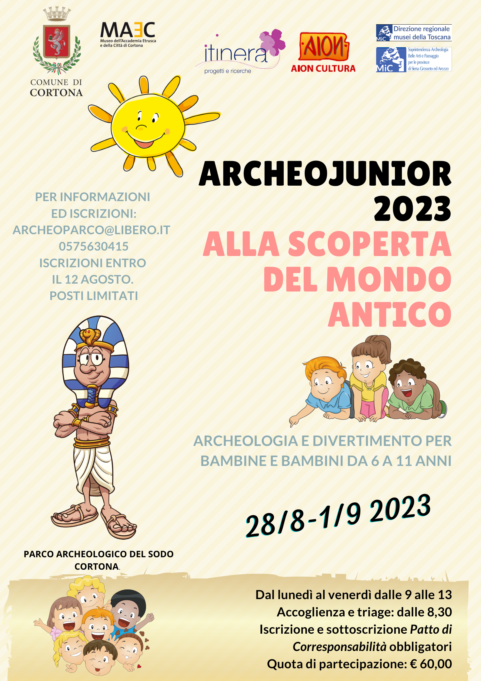 campus archeologia bambini 2023 campus estivi parco archeologico cortona