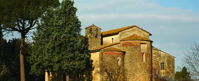 MAEC Cortona itinerari culturali sentiero di San Gilberto, chiesa di Sant'Emiliano a Borgonovo