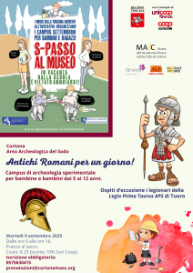 locandina campus spasso al Museo area archeologica del sodo settembre 2025