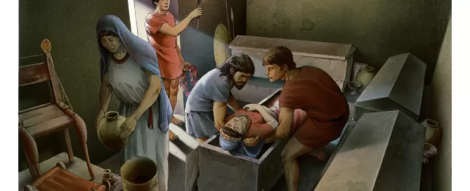 MAEC Area archeologica del Sodo illustrazione della deposizione