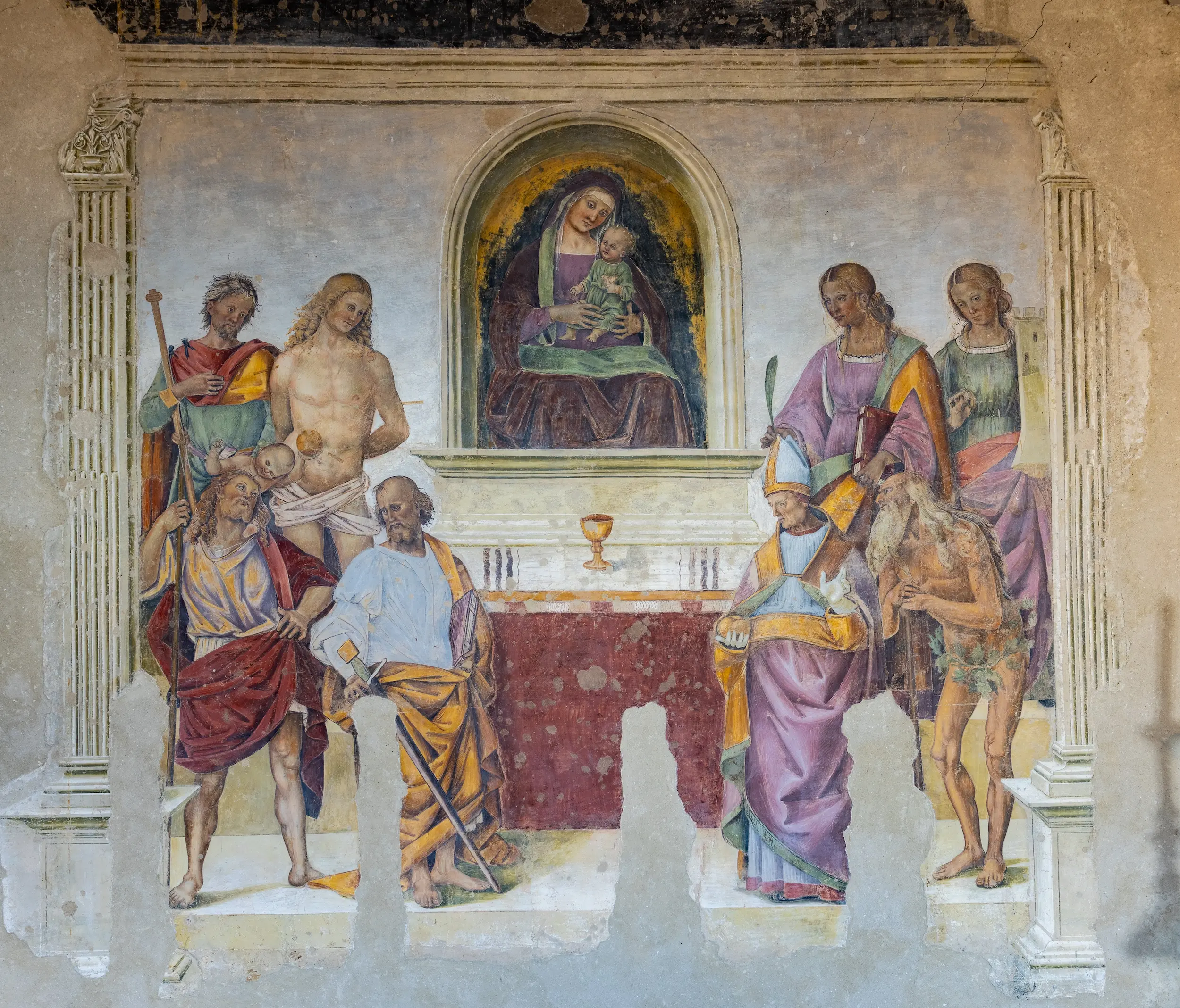 MAEC Cortona itinerari signorelliani, l'affresco della Chiesa di San Niccolò