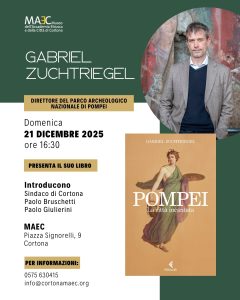 MAEC Cortona presentazione libro "Pompei. La città incantata." di Gabriel Zuchtriegel direttore del parco archeologico di Pompei
