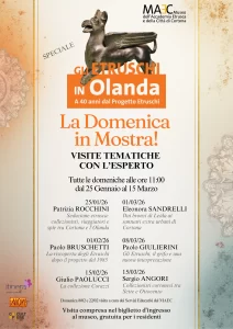 MAEC Cortona visite guidate Gli Etruschi in Olanda. A 40 anni dal Progetto Etruschi