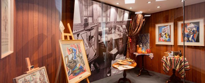 MAEC Cortona le sale dedicate a Gino Severini la ricostruzione del suo atelier a Parigi