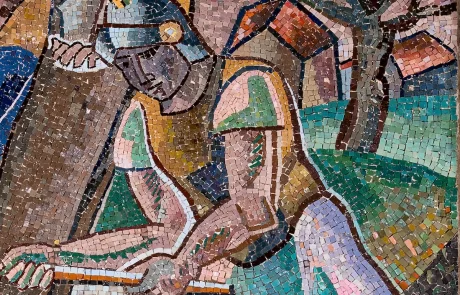 MAEC Cortona mosaico della Via Crucis di Gino Severini