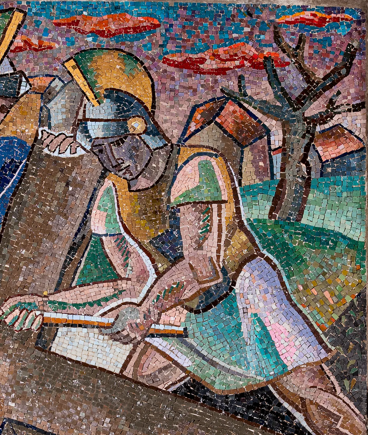 MAEC Cortona mosaico della Via Crucis di Gino Severini