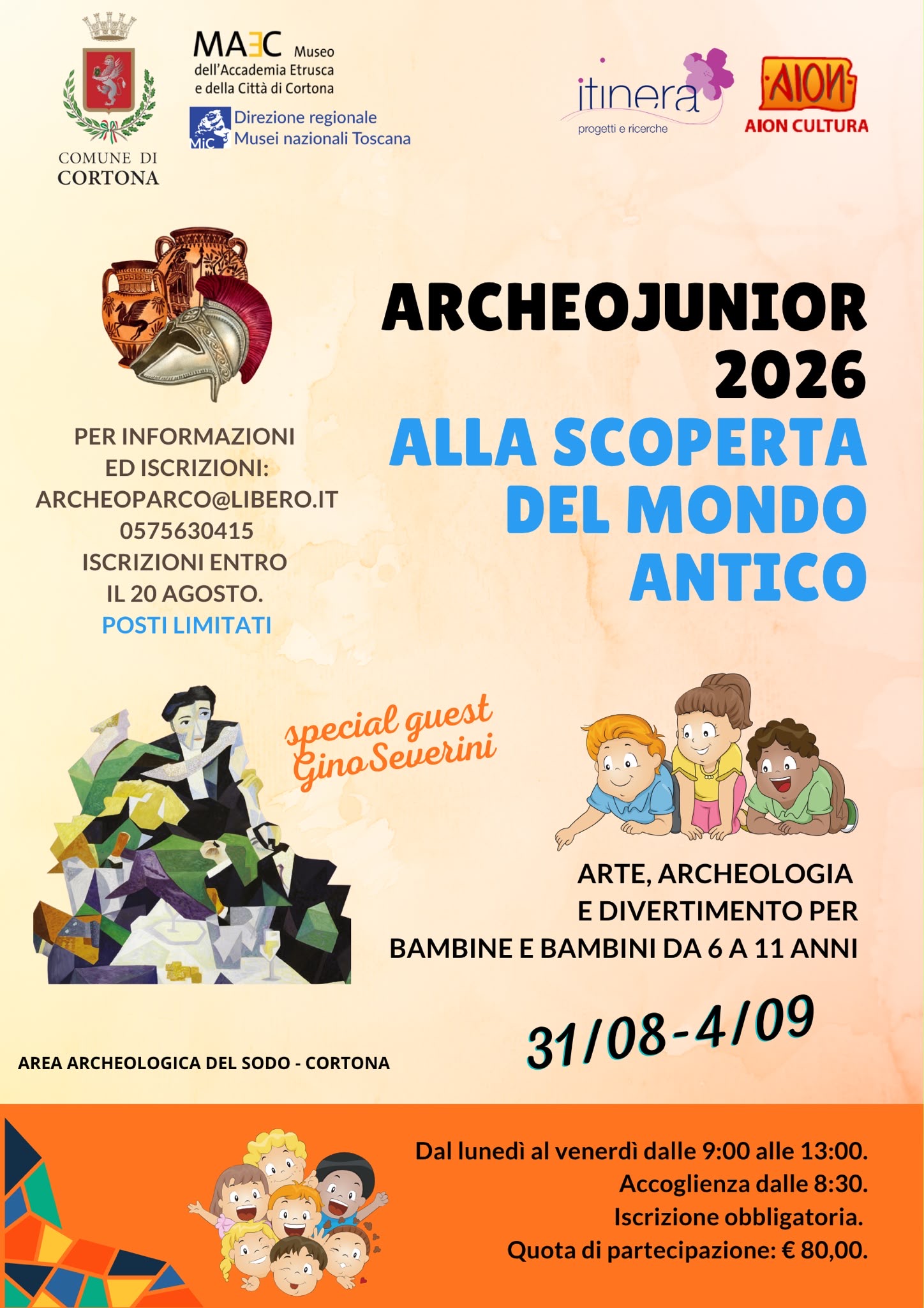 MAEC Cortona archeojunior 2026 campus archeologia